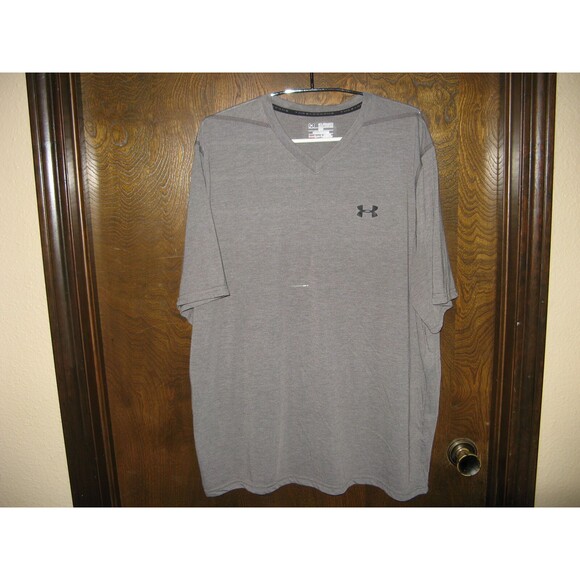 Mens Under Armour Threadborne Loose Heat Gear Gray Athletic T-Shirt Size 2XL - Picture 1 of 3